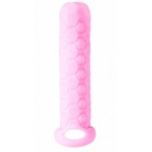 Розовый фаллоудлинитель Homme Long - 13,5 см. - Lola Games - в Новошахтинске купить с доставкой