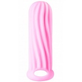 Розовый фаллоудлинитель Homme Wide - 13 см. - Lola Games - в Новошахтинске купить с доставкой