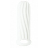 Белый фаллоудлинитель Homme Wide - 13 см. - Lola Games - в Новошахтинске купить с доставкой