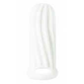 Белый фаллоудлинитель Homme Wide - 11 см. - Lola Games - в Новошахтинске купить с доставкой