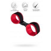 Красно-черные велюровые оковы Anonymo - ToyFa - купить с доставкой в Новошахтинске