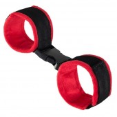 Красно-черные велюровые оковы Anonymo - ToyFa - купить с доставкой в Новошахтинске