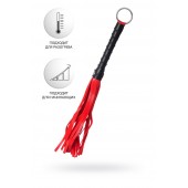 Красно-черный флоггер Anonymo - 28 см. - ToyFa - купить с доставкой в Новошахтинске