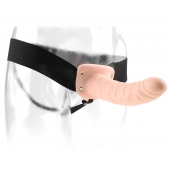 Полый страпон 8  Hollow Strap-On телесного цвета - 19 см. - Pipedream - купить с доставкой в Новошахтинске