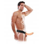 Полый страпон 8  Hollow Strap-On телесного цвета - 19 см. - Pipedream - купить с доставкой в Новошахтинске