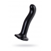 Черный стимулятор для пар P G-Spot Dildo Size L - 19 см. - Strap-on-me - в Новошахтинске купить с доставкой
