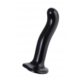 Черный стимулятор для пар P G-Spot Dildo Size L - 19 см. - Strap-on-me - в Новошахтинске купить с доставкой