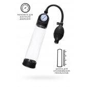 Прозрачная механическая помпа Roald с манометром - Sexus - в Новошахтинске купить с доставкой