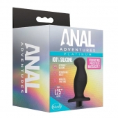 Черный анальный вибромассажёр Silicone Vibrating Prostate Massager 02 - 10,8 см. - Blush Novelties - в Новошахтинске купить с доставкой