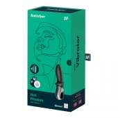 Черный анальный вибратор Hot Passion с функцией нагрева - Satisfyer - в Новошахтинске купить с доставкой