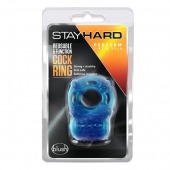 Голубое эрекционное виброкольцо Reusable 5 Function Cock Ring - Blush Novelties - в Новошахтинске купить с доставкой