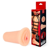 Реалистичный мастурбатор-вагина телесного цвета с вибрацией - Bior toys - в Новошахтинске купить с доставкой