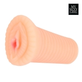 Реалистичный мастурбатор-вагина телесного цвета с вибрацией - Bior toys - в Новошахтинске купить с доставкой