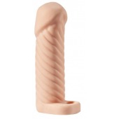 Телесная насадка-удлинитель KLEON с кольцом - 15 см. - Sitabella - в Новошахтинске купить с доставкой