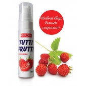 Гель-смазка Tutti-frutti с земляничным вкусом - 30 гр. - Биоритм - купить с доставкой в Новошахтинске