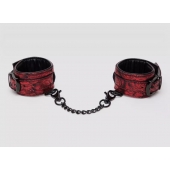 Красно-черные наручники Reversible Faux Leather Wrist Cuffs - Fifty Shades of Grey - купить с доставкой в Новошахтинске