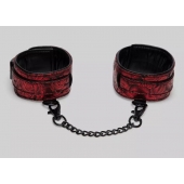 Красно-черные оковы Reversible Faux Leather Ankle Cuffs - Fifty Shades of Grey - купить с доставкой в Новошахтинске