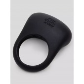 Черное эрекционное виброкольцо Sensation Rechargeable Vibrating Love Ring - Fifty Shades of Grey - в Новошахтинске купить с доставкой