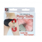 Металлические наручники с розовой меховой опушкой METAL HANDCUFF WITH PLUSH PINK - Dream Toys - купить с доставкой в Новошахтинске