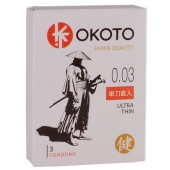 Ультратонкие презервативы OKOTO Ultra Thin - 3 шт. - Sitabella - купить с доставкой в Новошахтинске