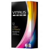 Цветные ароматизированные презервативы VITALIS PREMIUM color   flavor - 12 шт. - Vitalis - купить с доставкой в Новошахтинске