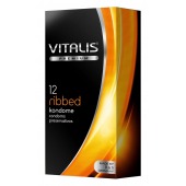 Ребристые презервативы VITALIS PREMIUM ribbed - 12 шт. - Vitalis - купить с доставкой в Новошахтинске
