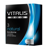 Классические презервативы VITALIS PREMIUM natural - 3 шт. - Vitalis - купить с доставкой в Новошахтинске