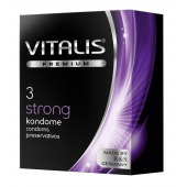 Презервативы с утолщенной стенкой VITALIS PREMIUM strong - 3 шт. - Vitalis - купить с доставкой в Новошахтинске