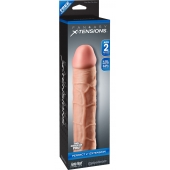 Телесная насадка Fantasy X-tensions Perfect 2  Extension - 20,3 см. - Pipedream - в Новошахтинске купить с доставкой