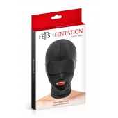 Сплошная маска на голову с прорезью для рта - Fetish Tentation - купить с доставкой в Новошахтинске