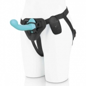 Голубая изогнутая насадка 6in Remote Control Ripple P-Spot G-Spot на черных трусиках - 16 см. - Pegasus - купить с доставкой в Новошахтинске