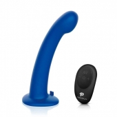 Синяя насадка Remote Control P-Spot G-Spot с черными трусиками - 20 см. - Pegasus - купить с доставкой в Новошахтинске