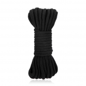 Черная хлопковая веревка для связывания Bondage Rope - 10 м. - Lux Fetish - купить с доставкой в Новошахтинске