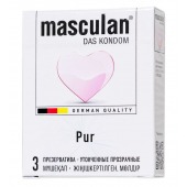 Супертонкие презервативы Masculan Pur - 3 шт. - Masculan - купить с доставкой в Новошахтинске