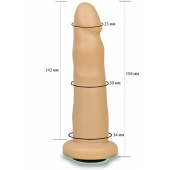 Телесная насадка Harness - 15,8 см. - LOVETOY (А-Полимер) - купить с доставкой в Новошахтинске
