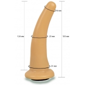 Телесная гладкая насадка Harness - 13,3 см. - LOVETOY (А-Полимер) - купить с доставкой в Новошахтинске