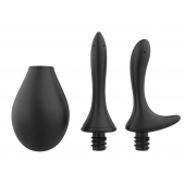 Черный анальный душ Nexus Anal Douche Set с 2 сменными насадками - Nexus Range - купить с доставкой в Новошахтинске