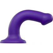 Фиолетовый фаллоимитатор-насадка Strap-On-Me Dildo Dual Density size M - 18 см. - Strap-on-me - купить с доставкой в Новошахтинске