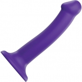 Фиолетовый фаллоимитатор-насадка Strap-On-Me Dildo Dual Density size M - 18 см. - Strap-on-me - купить с доставкой в Новошахтинске