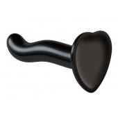 Черный фаллоимитатор-насадка Strap-On-Me P G spot Dildo size S - 16,4 см. - Strap-on-me - купить с доставкой в Новошахтинске