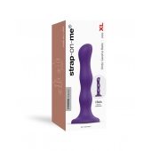 Фиолетовая насадка Strap-On-Me Dildo Geisha Balls size XL - Strap-on-me - купить с доставкой в Новошахтинске