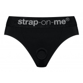 Черные трусики для насадок Heroine Lingerie Harness - size L - Strap-on-me - купить с доставкой в Новошахтинске