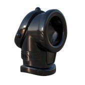 Черная насадка для пениса Cock Pipe with Ball-Stretcher - Pipedream - в Новошахтинске купить с доставкой