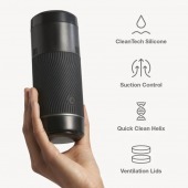 Черный мастурбатор с контролем всасывания Arcwave Pow Stroker - Arcwave - в Новошахтинске купить с доставкой