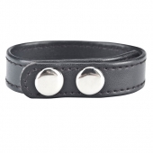 Кольцо на пенис SNAP COCK RING из искусственной кожи на клепках - BlueLine - в Новошахтинске купить с доставкой