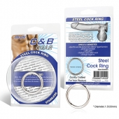 Стальное эрекционное кольцо STEEL COCK RING - 3.5 см. - BlueLine - в Новошахтинске купить с доставкой