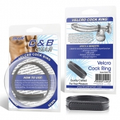 Кольцо на пенис из искусственной кожи на липучке VELCRO COCK RING - 5 см. - BlueLine - в Новошахтинске купить с доставкой