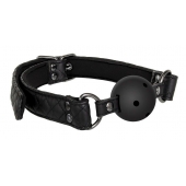 Черный кляп-шарик BALL GAG DIAMOND - Dream Toys - купить с доставкой в Новошахтинске