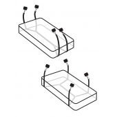 Фиксаторы для кровати WRAPAROUND MATTRESS RESTRAIN - Pipedream - купить с доставкой в Новошахтинске