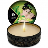Массажная свеча Exotic Green Tea с ароматом зелёного чая - 30 мл. - Shunga - купить с доставкой в Новошахтинске
